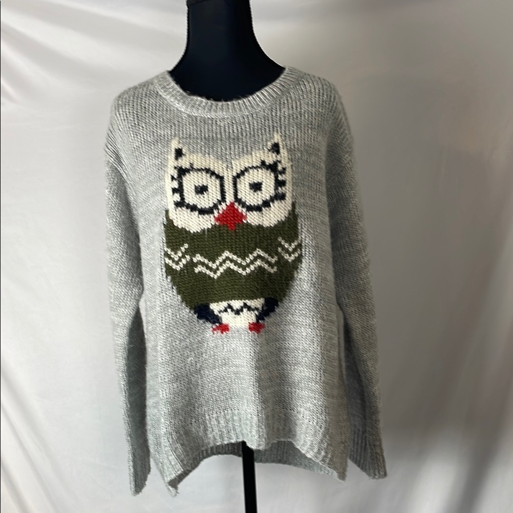 Gray Owl Sweater